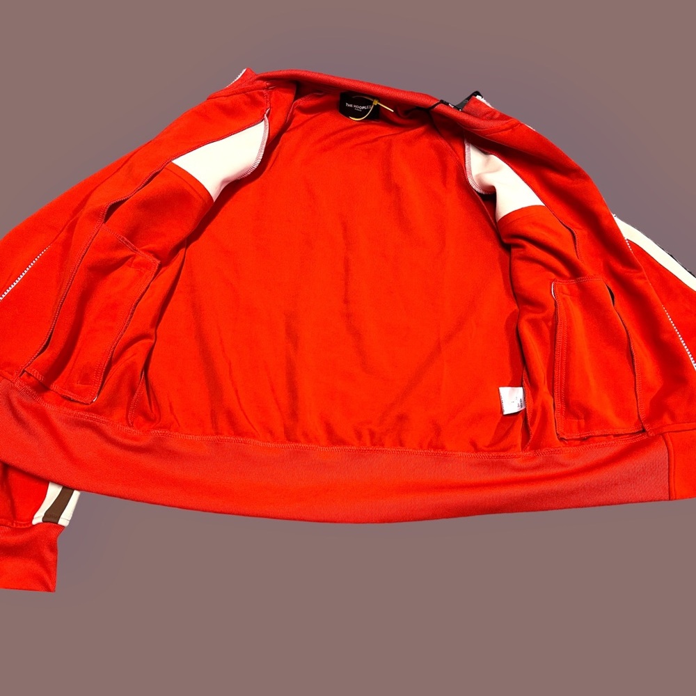 πHOST PICK π NWT The Kooples Retro Jacket in red, brown and cream. - Picture 2 of 13